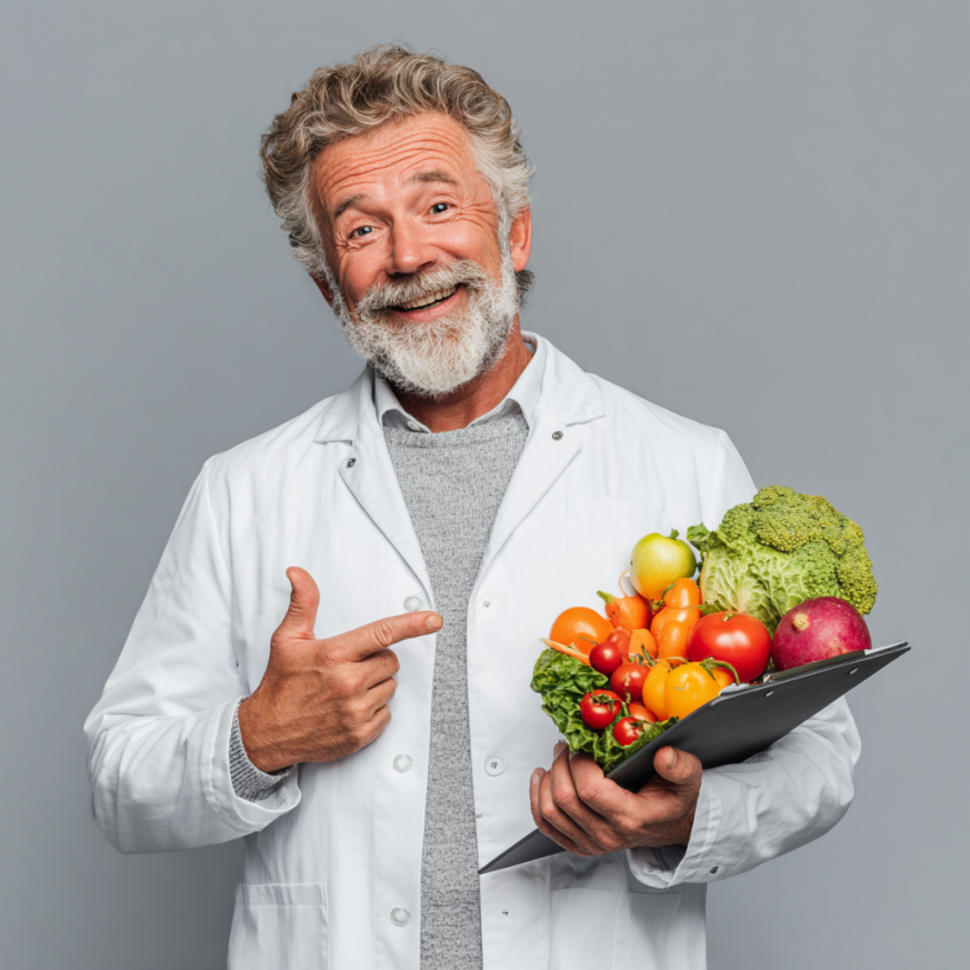 Група людей старшого віку готує разом здорову їжу